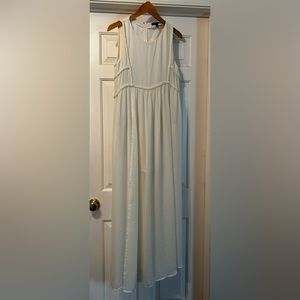 Mango White Maxi Dress - Bridal - Wedding Dress